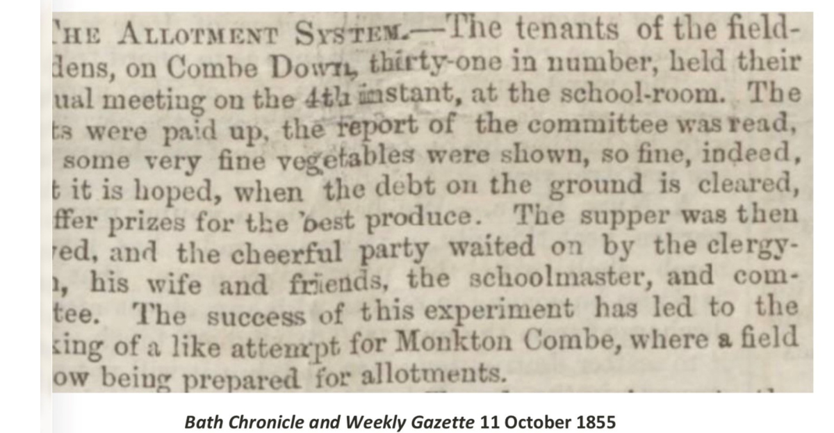 old allotment wording